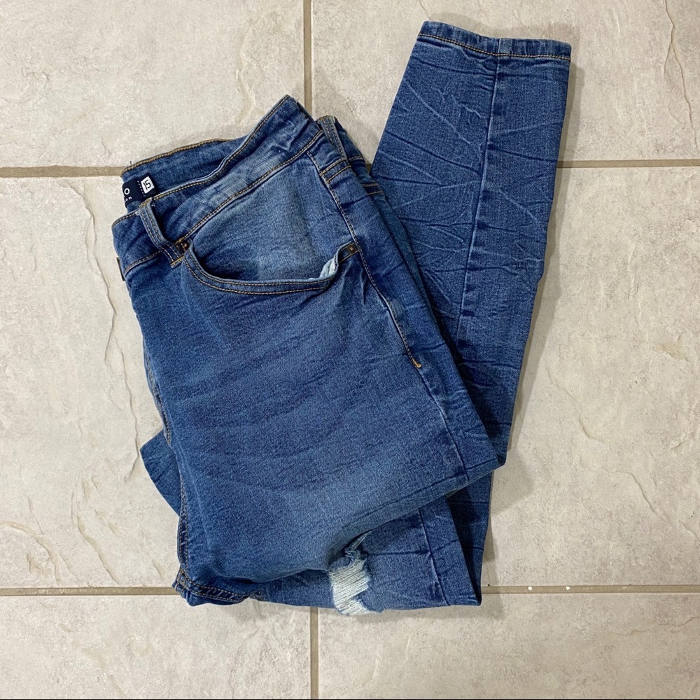 Ci Sonó Denim Skinny Jeans 15/32 Stretch Skinny Jeans Distress